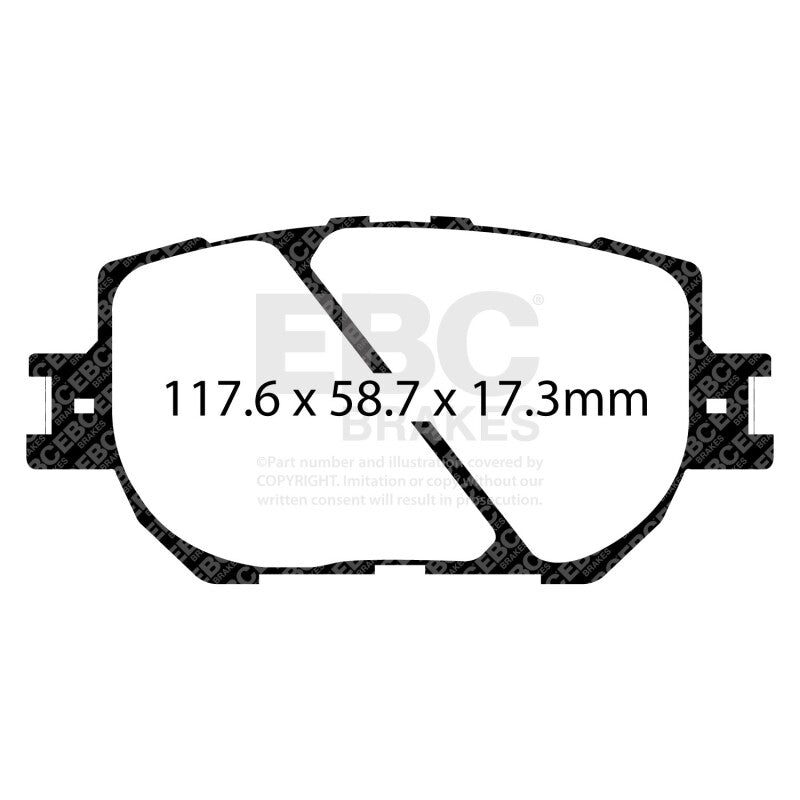 EBC 14+ Lexus IS250 2.5 Ultimax2 Front Brake Pads
