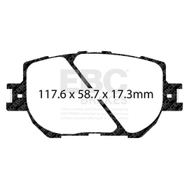 EBC 14+ Lexus IS250 2.5 Ultimax2 Front Brake Pads
