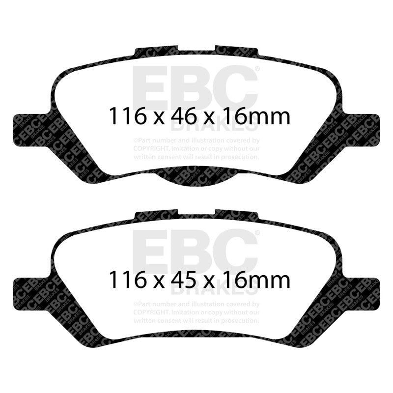 EBC 08+ Toyota Venza 2.7 Greenstuff Rear Brake Pads
