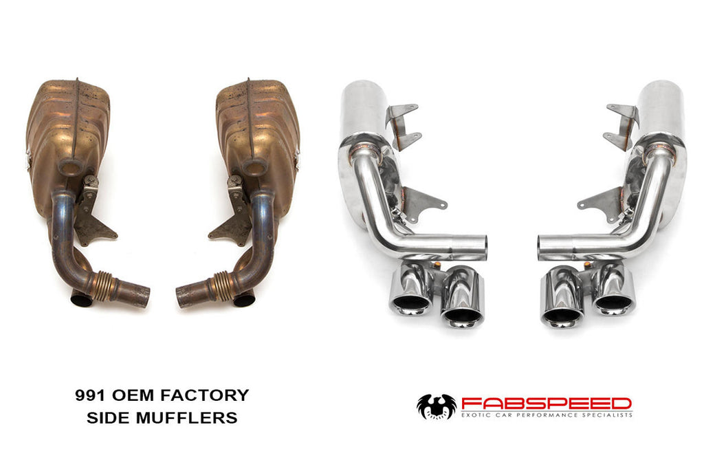 Fabspeed Porsche 991 Carrera Maxflo Performance Side Exhaust System