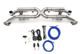 Fabspeed Porsche 991 Carrera Valvetronic Center Muffler Bypass X-Pipe (Valved Exhaust Only)