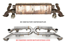 Load image into Gallery viewer, Fabspeed Porsche 991 Carrera Valvetronic Center Muffler Bypass X-Pipe (Valved Exhaust Only)