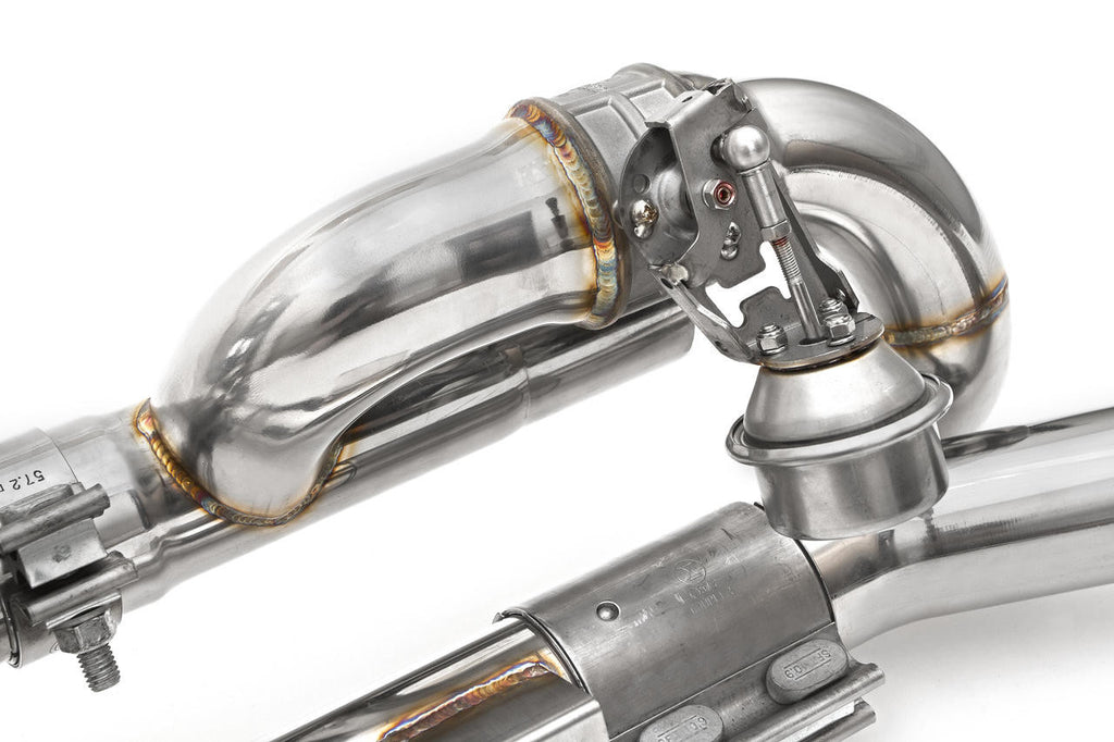 Fabspeed Porsche 991 Carrera Valvetronic Center Muffler Bypass X-Pipe (Valved Exhaust Only)