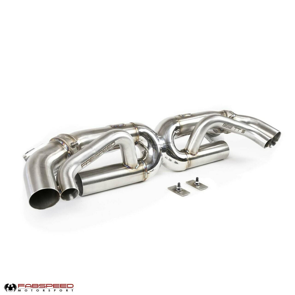 Fabspeed Porsche 992 Turbo, Turbo S Cat-Back Valvetronic Maxflo Exhaust System (2021+)