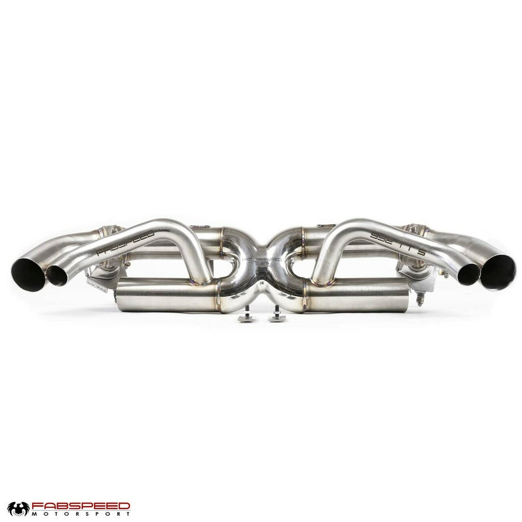 Fabspeed Porsche 992 Turbo, Turbo S Cat-Back Valvetronic Maxflo Exhaust System (2021+)
