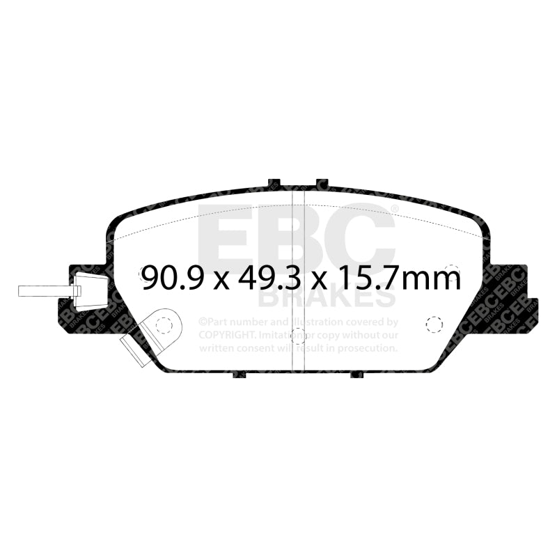 EBC 2017+ Honda CR-V 1.5L Turbo Ultimax2 Rear Brake Pads