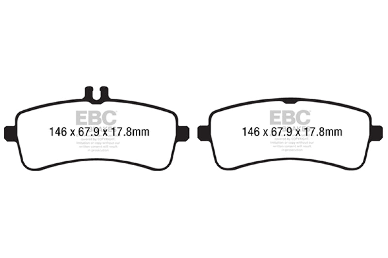 EBC 94-95 Mercedes-Benz SL320 3.2L Bluestuff Rear Brake Pads