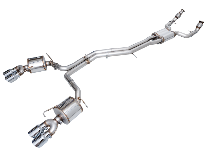 AWE Tuning 19-23 Audi C8 S6/S7 2.9T V6 AWD Touring Edition Exhaust - Chrome Silver Tips