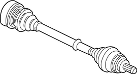 Genuine VW/Audi Front Right Axle Assembly - VW Mk5, Mk6, B6, 5N, Audi 8P, 8J from 1/11/2010