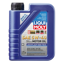 Load image into Gallery viewer, LIQUI MOLY 1L Leichtlauf (Low Friction) High Tech Motor Oil SAE 5W40