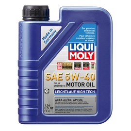 LIQUI MOLY 1L Leichtlauf (Low Friction) High Tech Motor Oil SAE 5W40