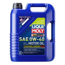 Load image into Gallery viewer, LIQUI MOLY 5L Synthoil Energy A40 Motor Oil SAE 0W40