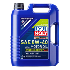 LIQUI MOLY 5L Synthoil Energy A40 Motor Oil SAE 0W40