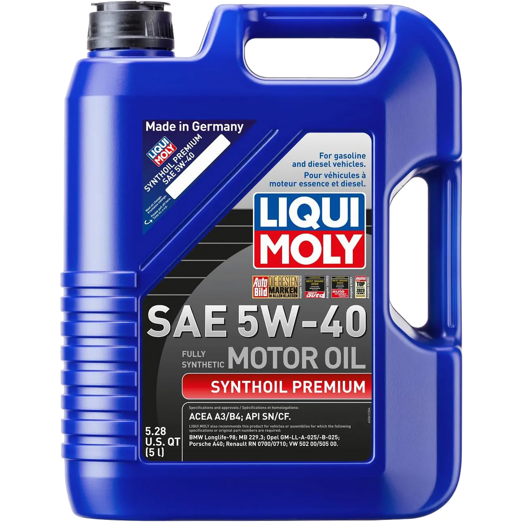 LIQUI MOLY 5L Synthoil Premium Motor Oil SAE 5W40