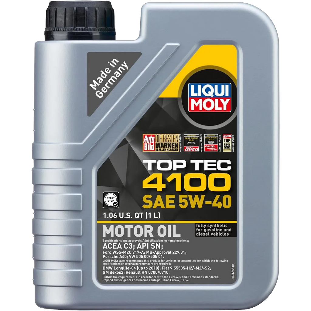 LIQUI MOLY 1L Top Tec 4100 Motor Oil SAE 5W40