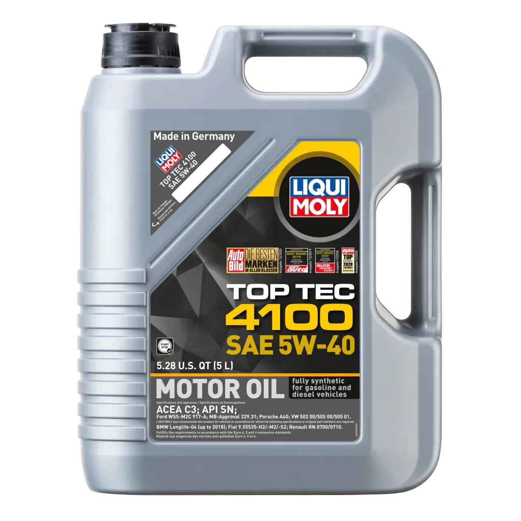 LIQUI MOLY 5L Top Tec 4100 Motor Oil SAE 5W40