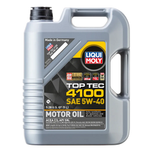 Load image into Gallery viewer, LIQUI MOLY 5L Top Tec 4100 Motor Oil SAE 5W40