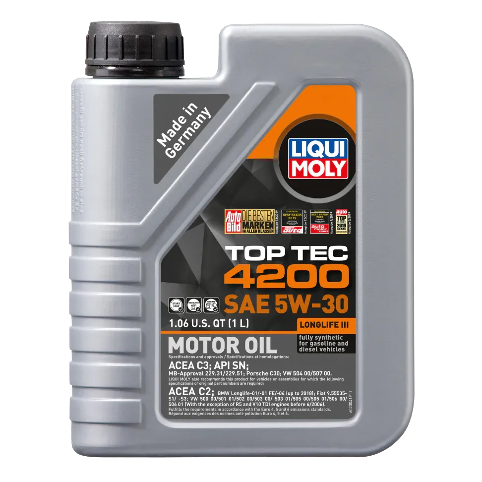 LIQUI MOLY 1L Top Tec 4200 New Generation Motor Oil SAE 5W30