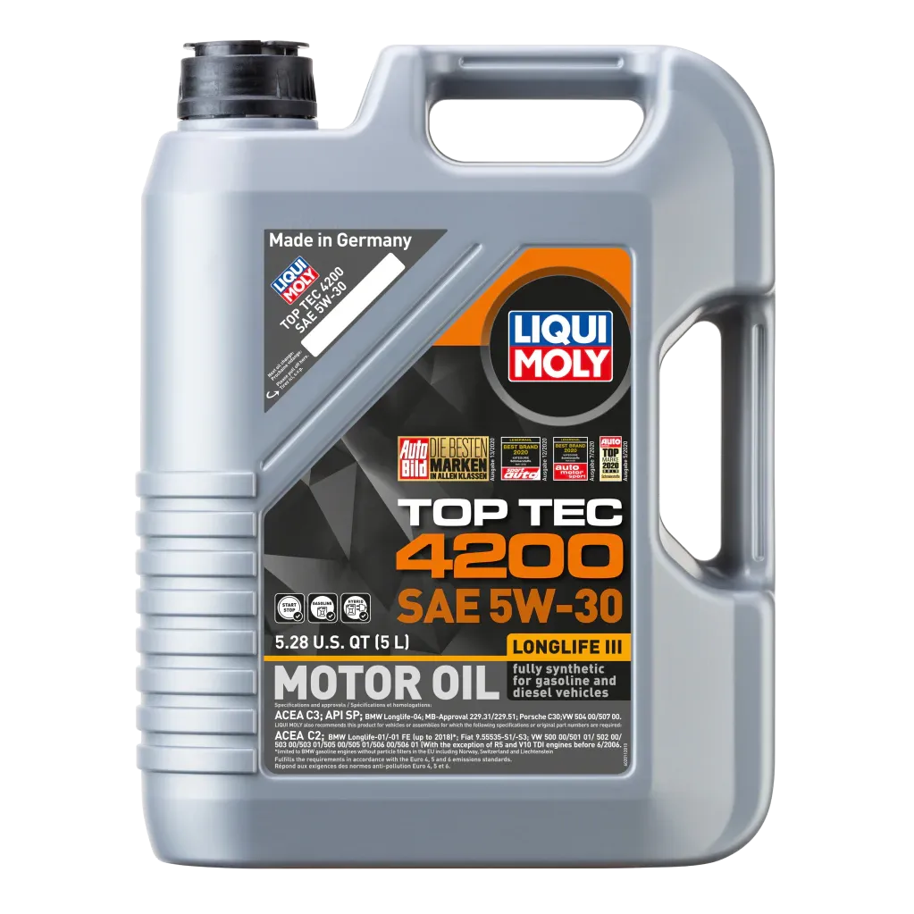 LIQUI MOLY 5L Top Tec 4200 New Generation Motor Oil SAE 5W30