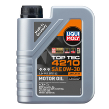 Load image into Gallery viewer, LIQUI MOLY 1L Top Tec 4210 Motor Oil SAE 0W30