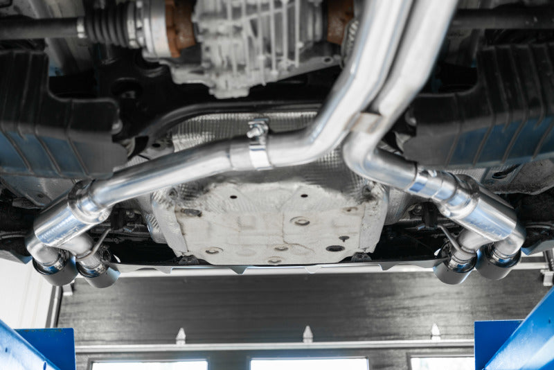 MBRP Resonator-Back Exhaust System - Audi B9 S4/S5 3.0T - Carbon Fiber Tips