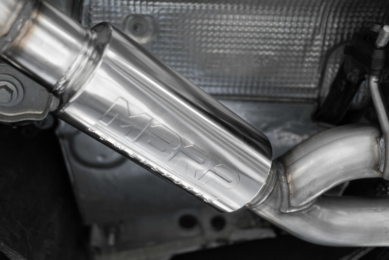 MBRP Resonator-Back Exhaust System - Audi B9 S4/S5 3.0T - Carbon Fiber Tips