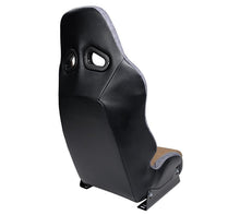 Load image into Gallery viewer, NRG Defender Seat Steel Frame Suspension - Brown w/ Gray Trim w/ Defender Logo - w/ Side Bracket