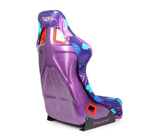 Load image into Gallery viewer, NRG FRP Bucket Seat PRISMA Edition PINA Version Purple Pearlized Back Violet Tropical Print - Medium