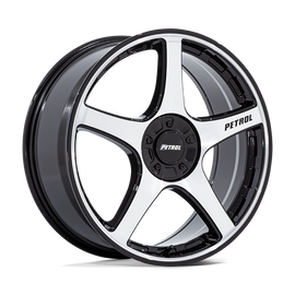 Petrol P2E - Gloss Black/Machined Face 17x8