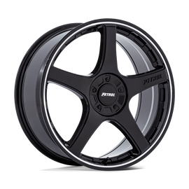 Petrol P2E - Gloss Black/Machined Lip 17x8