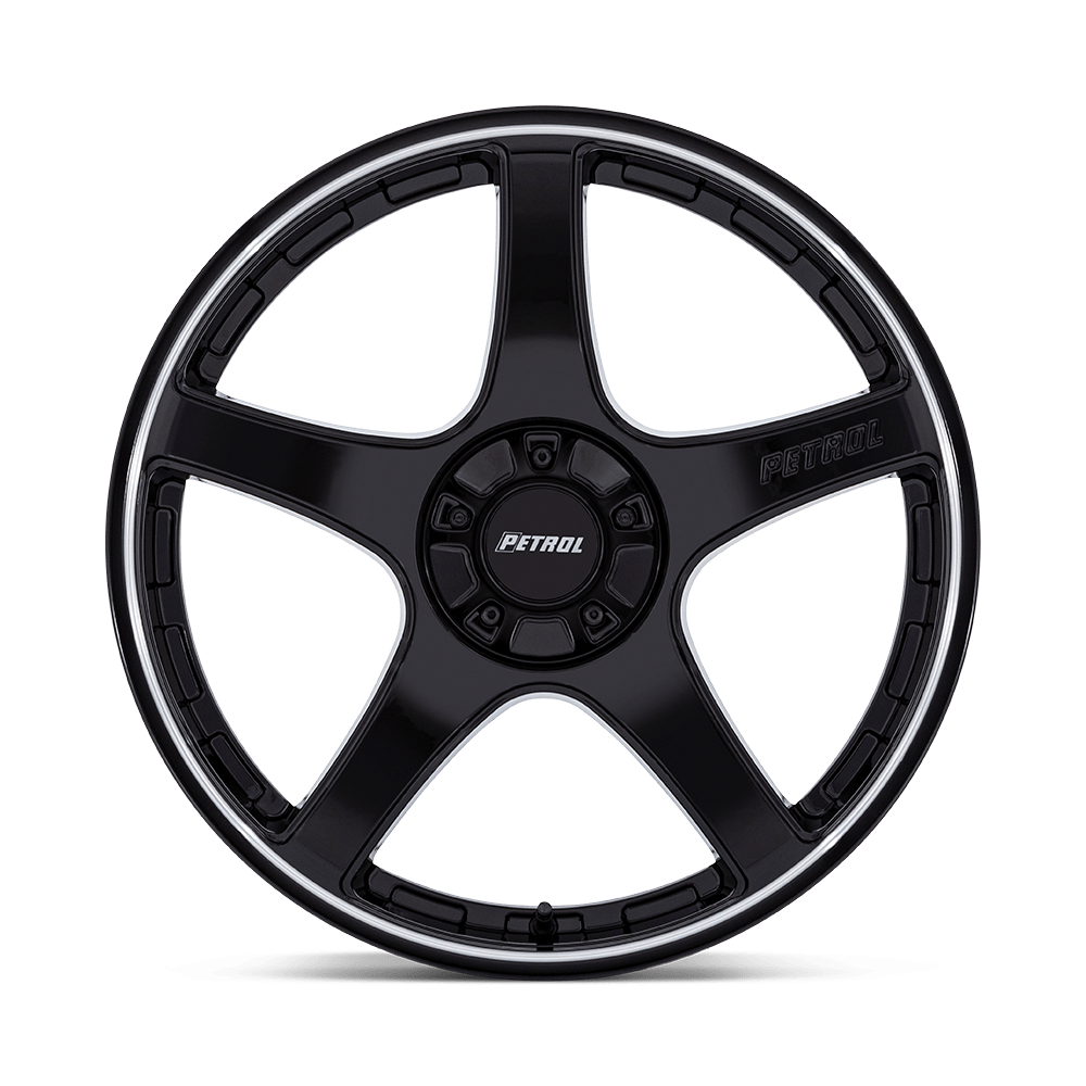 Petrol P2E - Gloss Black/Machined Lip 19x8" 5x112/5x120 ET35