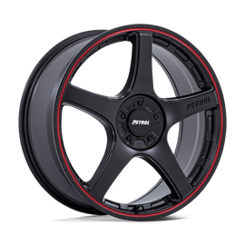 Petrol P2E - Matte Black/Red Lip 17x8