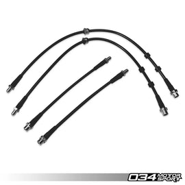 034Motorsport Stainless Steel Braided Brake Line Kit, F8X BMW M2, M2 Competition, M3, M4