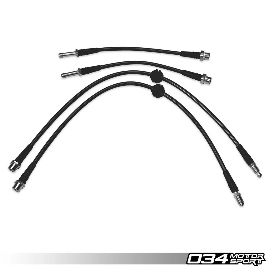 034Motorsport Stainless Steel Braided Brake Line Kit, G87 BMW M2