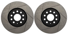 Load image into Gallery viewer, Stoptech Slotted 312mm Front Brake Rotors - VW Mk5, Mk6, Mk7 Jetta, GLI, GTI, Sportwagen, Audi 8P, 8V A3 - Open Box