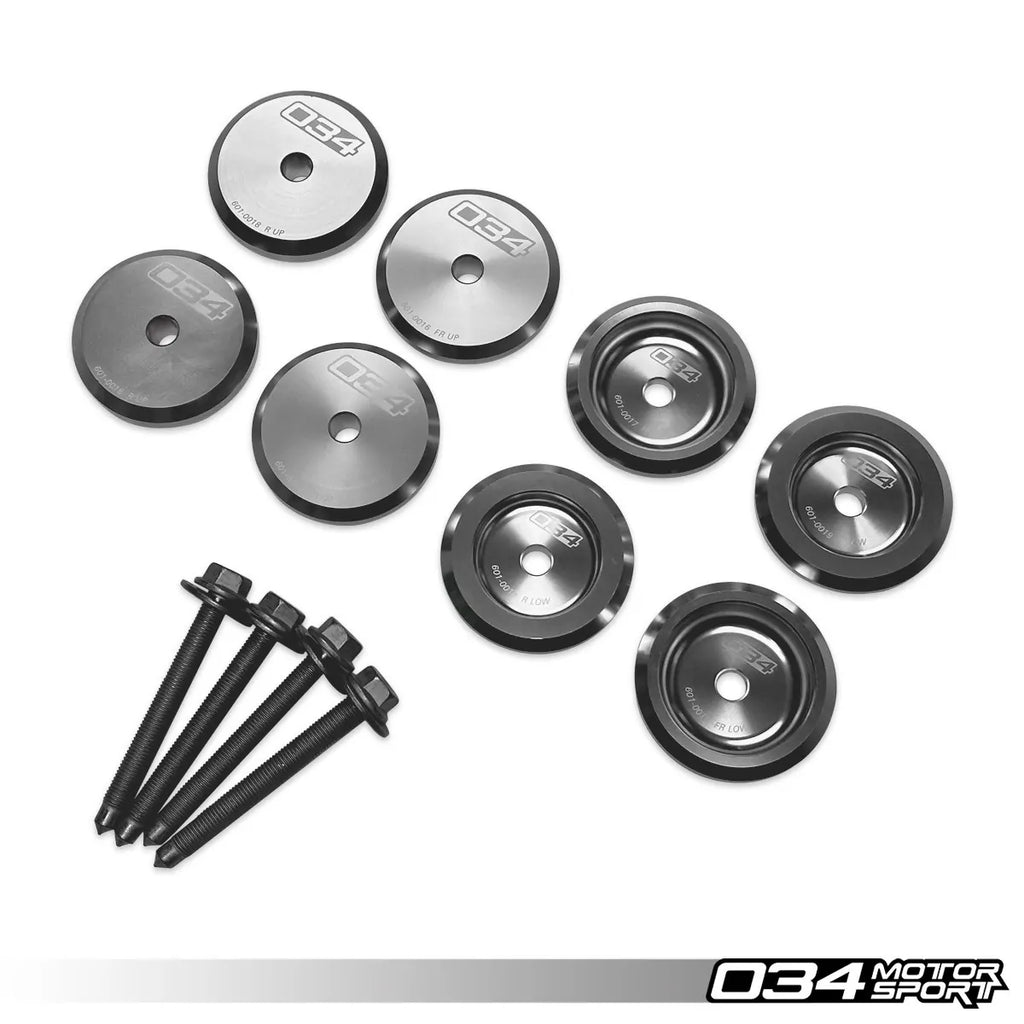 034 Motorsport Subframe Bushings, Front, Billet Aluminum - B5/B6/B7 Chassis