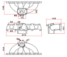 Load image into Gallery viewer, SPA Turbo VW MKIV GTI T25 turbo manifold external wastegate