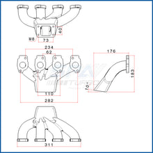Load image into Gallery viewer, SPA Turbo Chevy Euro Corsa B C10NZ / C14NZ / C16NZ T25 turbo manifold