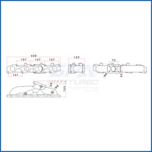 Load image into Gallery viewer, SPA Turbo Toyota Diesel 3L 5L T25 turbo manifold