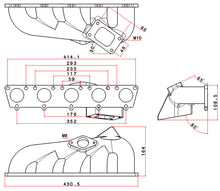 Load image into Gallery viewer, SPA Turbo VW 5 cyl 2.5L 20v FSI T3 High Performance Turbo Exhaust Manifold + COMETIC EXHAUST MANIFOLD GASKET