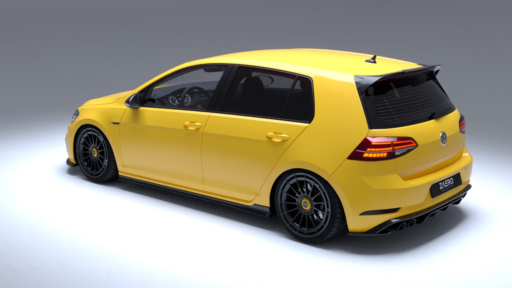 Zaero Design VW Golf, Golf GTI & Golf R Mk7 & Mk7.5 EVO-1 Gloss Black Rear Spoiler