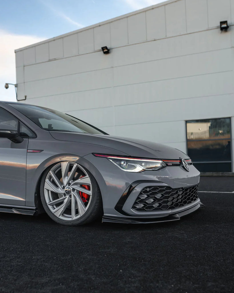 Zaero Design VW Golf GTI Mk8 EVO-1 Gloss Black Front Splitter