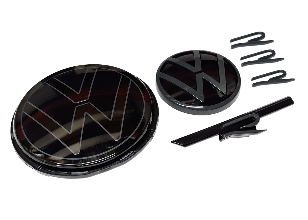 Genuine VW Mk8.5 Golf R Black Edition Badge/Emblem Conversion Kit