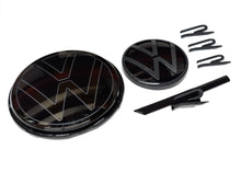 Load image into Gallery viewer, Genuine VW Mk8.5 Golf R Black Edition Badge/Emblem Conversion Kit