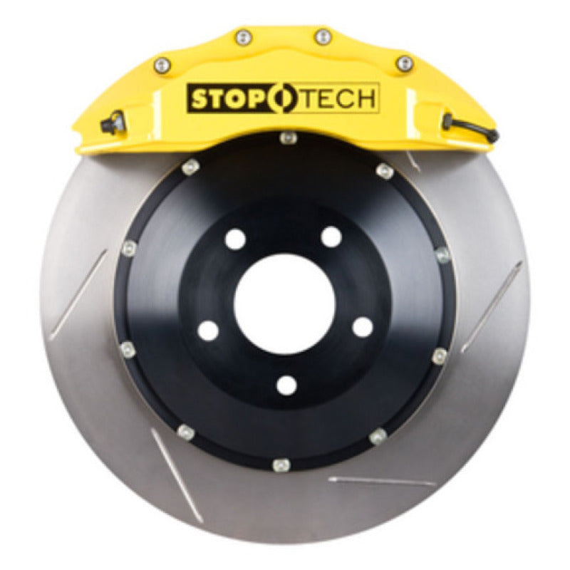 StopTech 08-13 BMW M3/11-12 1M Coupe Front BBK w/ Yellow ST-60 Calipers Slotted 380x35mm Rotor