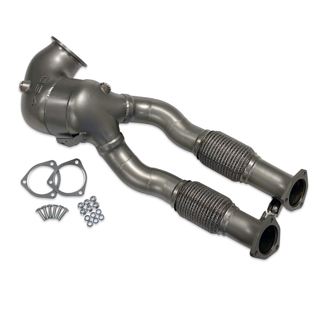 034Motorsport Cast Stainless Steel Performance Downpipe, Audi 8S TTRS, 8V.5 RS3