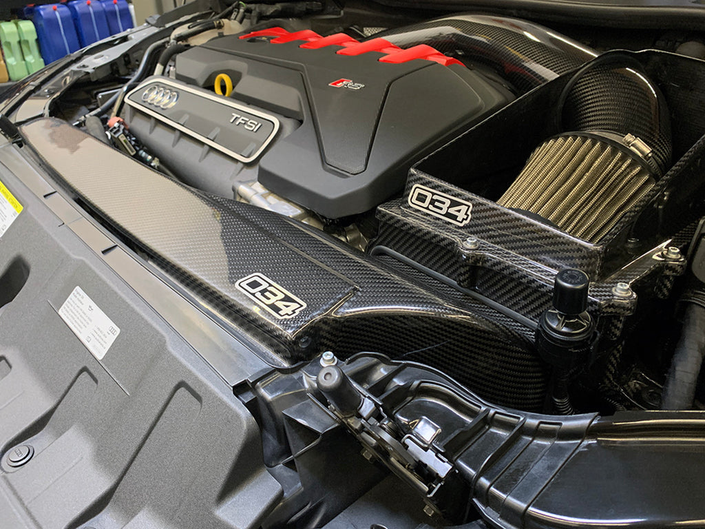 034Motorsport X34 Carbon Fiber Lower Intake Box and Fresh Air Duct - Audi 8S TTRS, 8V.5 RS3