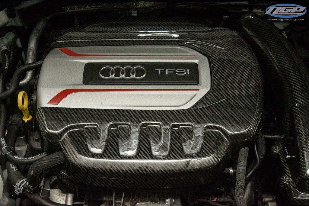 034 Motorsport Carbon Fiber Engine Cover for the 8V Audi S3 and 8S Audi TTS