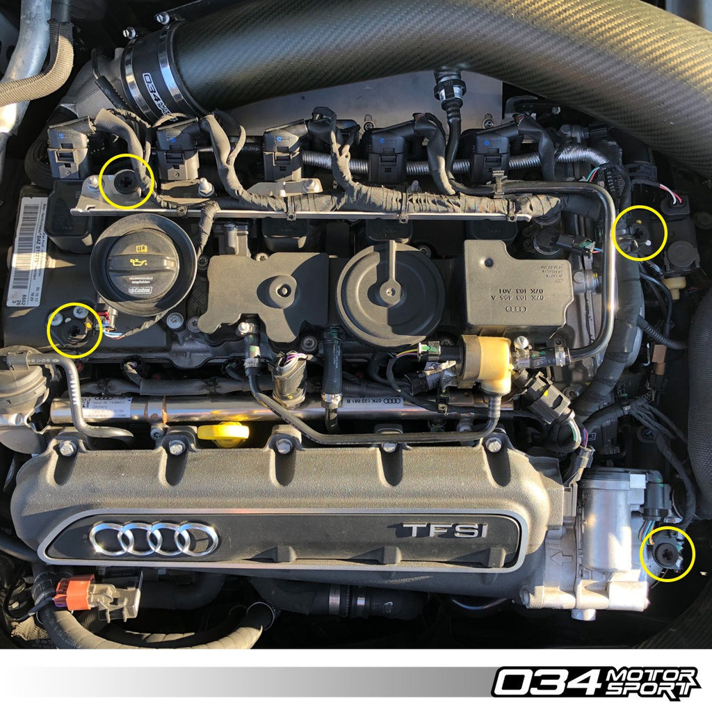 034Motorsport Density Line Engine Cover Grommets - Audi 8V.5 RS3, 8S TTRS