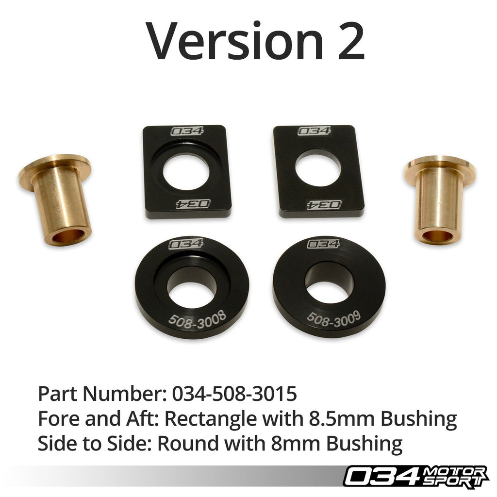 034MOTORSPORT BILLET SOLID SHIFTER BUSHING KIT